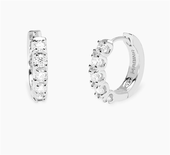 Orecchini Mabina in Argento Diamante Lab Grown 0.07 Ct 563988 - 563988